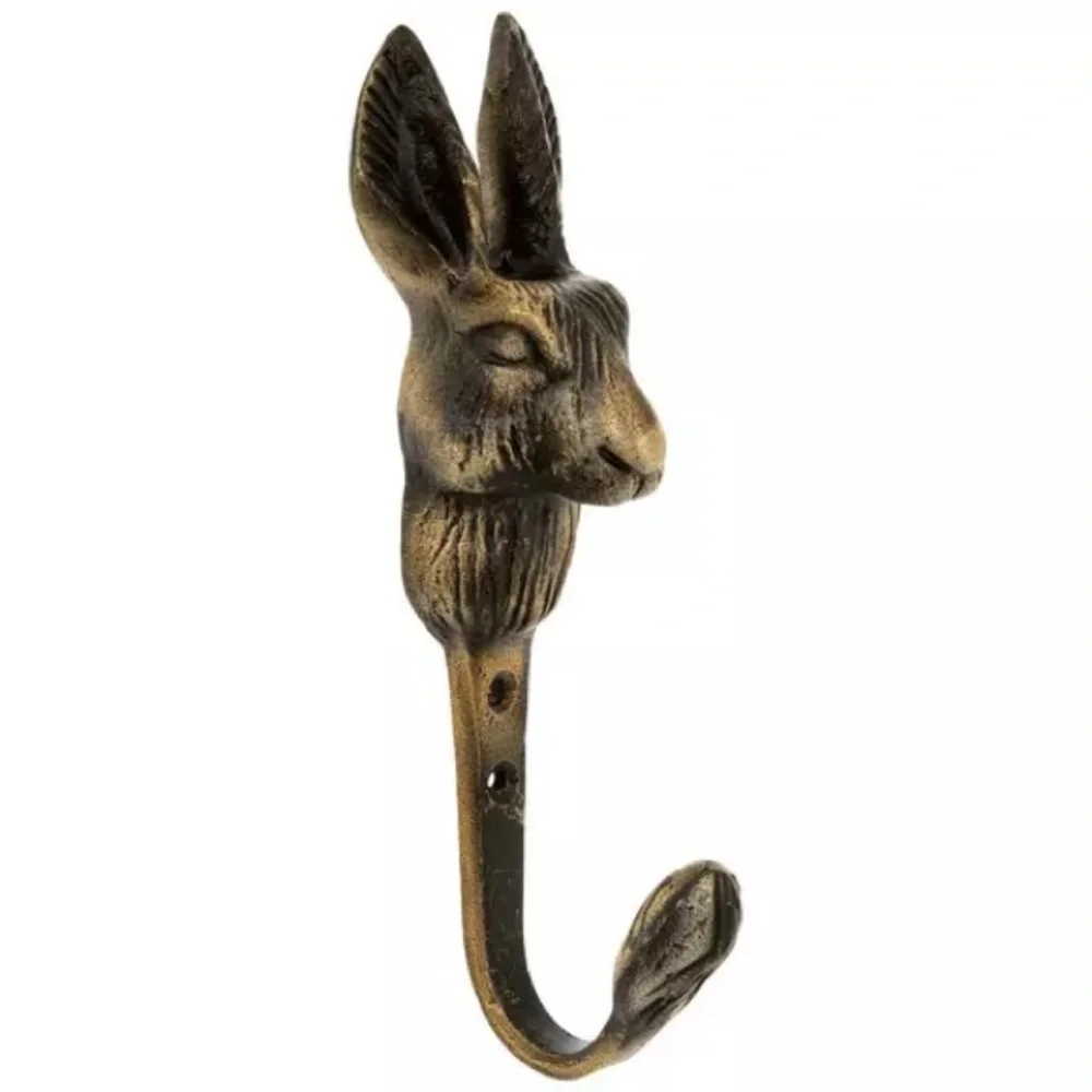 (2) Rabbit Metal Wall Hook